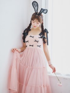 画像11: 【予約商品/9月上旬発送予定】【ハロウィン】バニーリボンチュールワンピース 【コスプレ4点セット】 【S-Lサイズ/1カラー】[HC02] (11)