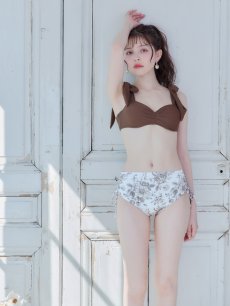 画像18: 【ビキニ】【水着】トワルドジュイ柄 / ショルダーリボンビキニ[OF03][M194-HS-23NN] (18)