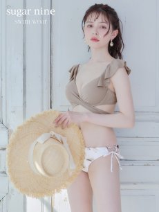 画像2: 【ビキニ】【水着】クロスカットフリルビキニ[OF03][M212-HS-23NN] (2)