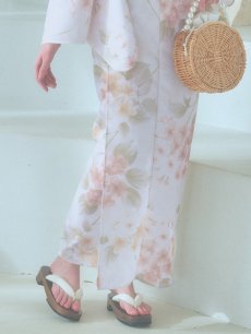 画像24: 【即日発送】クリームイエロー×オレンジ紫陽花浴衣 siwa-g204kj / Yhimo-IV / Yheko-WH / YCA85-2wk-P / CG-15-IV [HC02] (24)